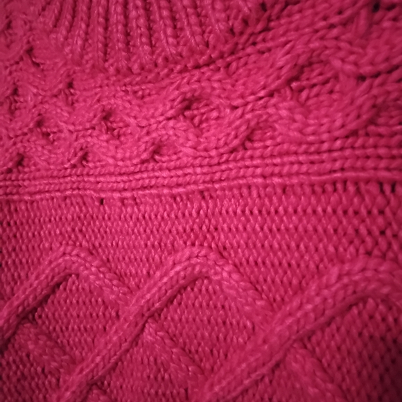 MARINA Bold Pink Knit Sweater - Picture 6 of 7